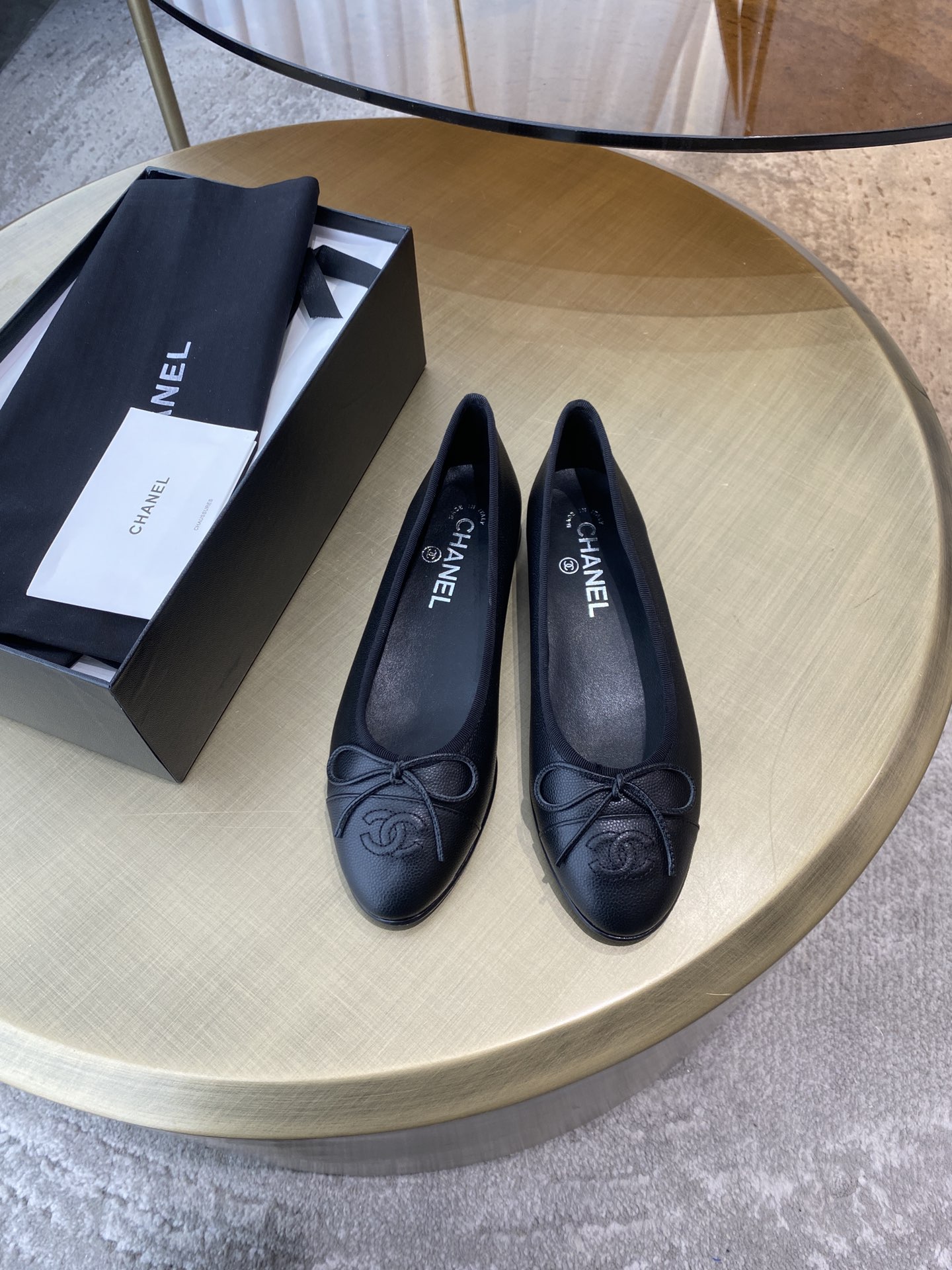 CHANEL ballet shoes Imported custom leather Italy imported leather outsole