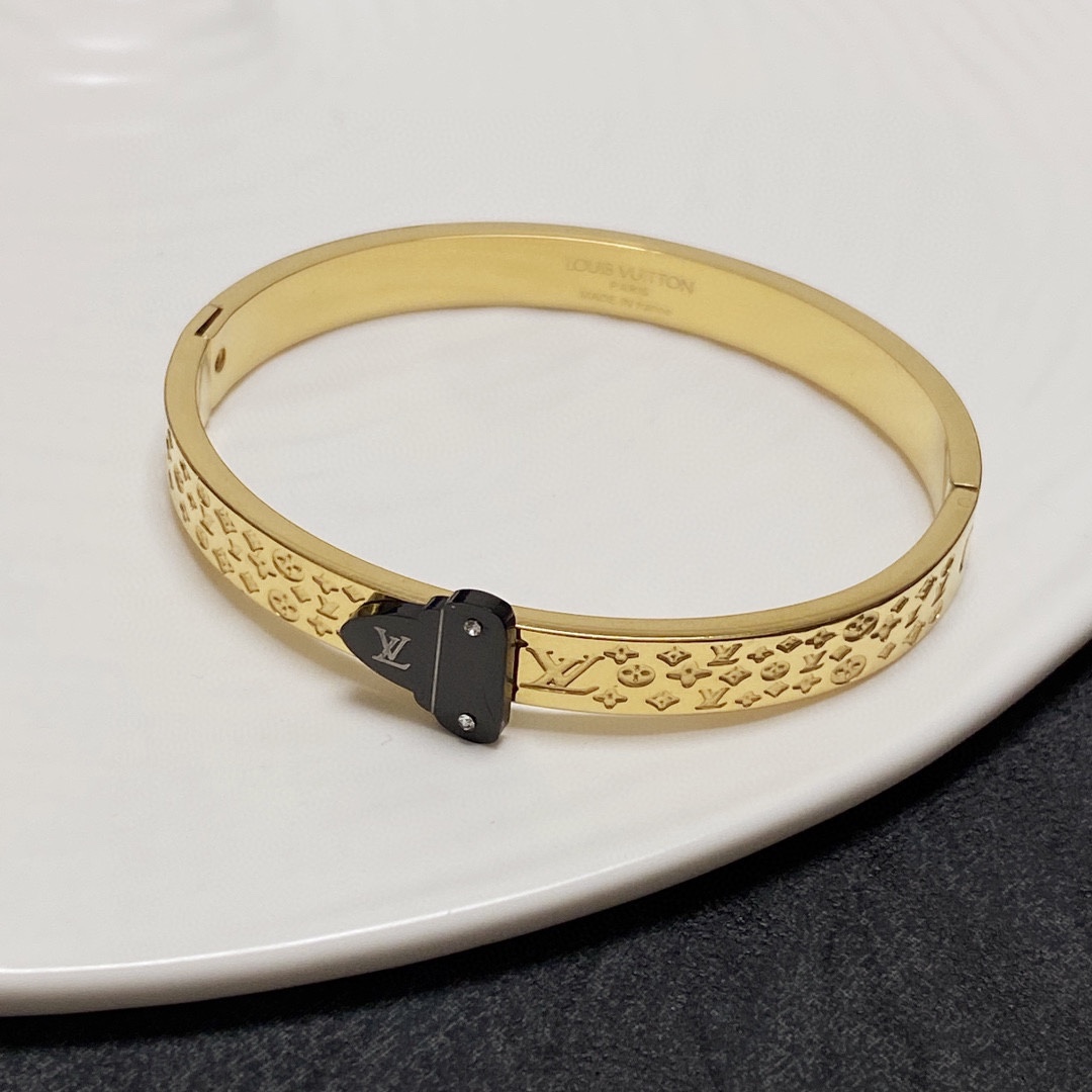 Louis Vuitton Lv bracelet in 14kt fine colour guaranteed