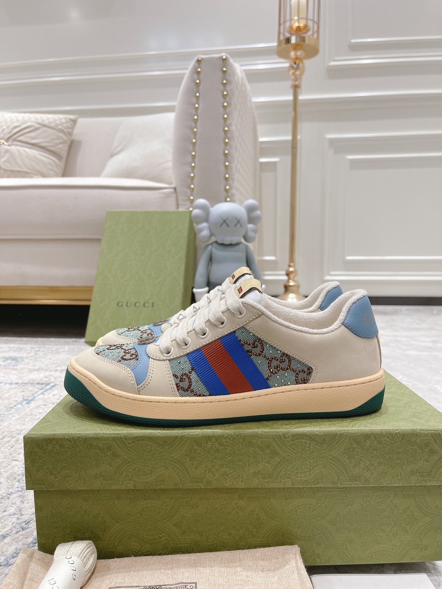 Gucci new upgraded small dirty shoes couple models