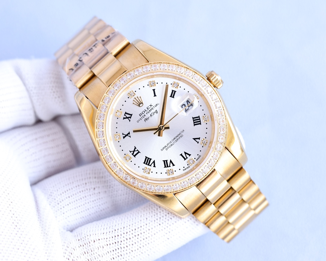 Rolex men's watch classic big three needle design