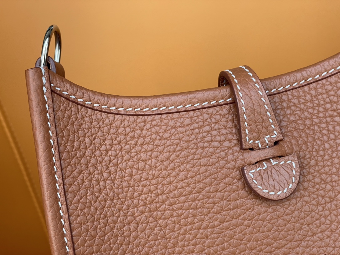 Mini Evelyn golden brown french tc leather