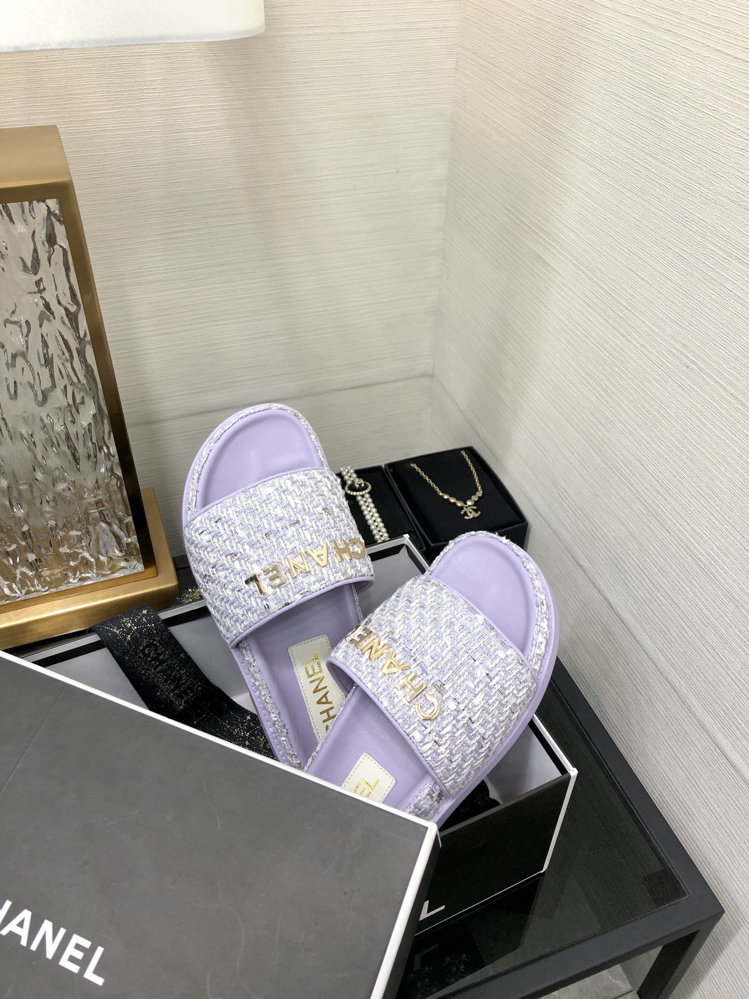 CHANEL 2022 early spring latest honey slippers fashion versatile series imported sheepskin cushioned feet