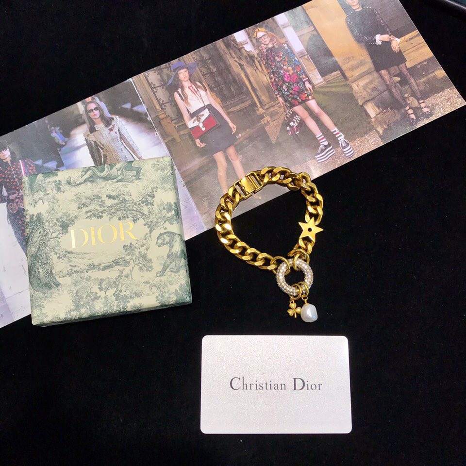 Dior logo chain bracelet