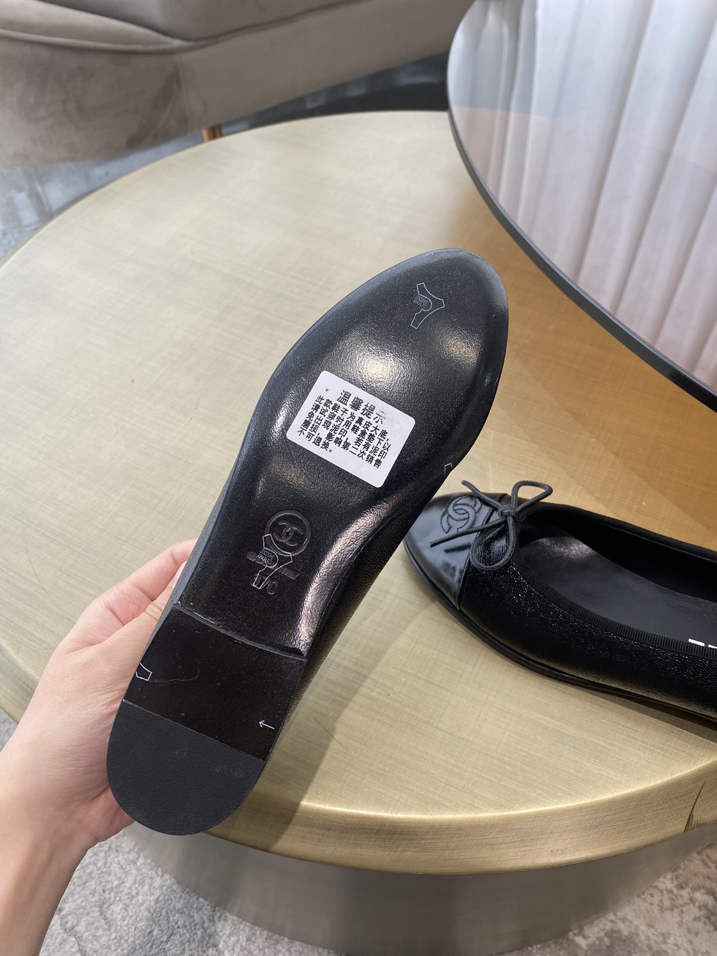 CHANEL ballet shoes Imported custom leather Italy imported leather outsole