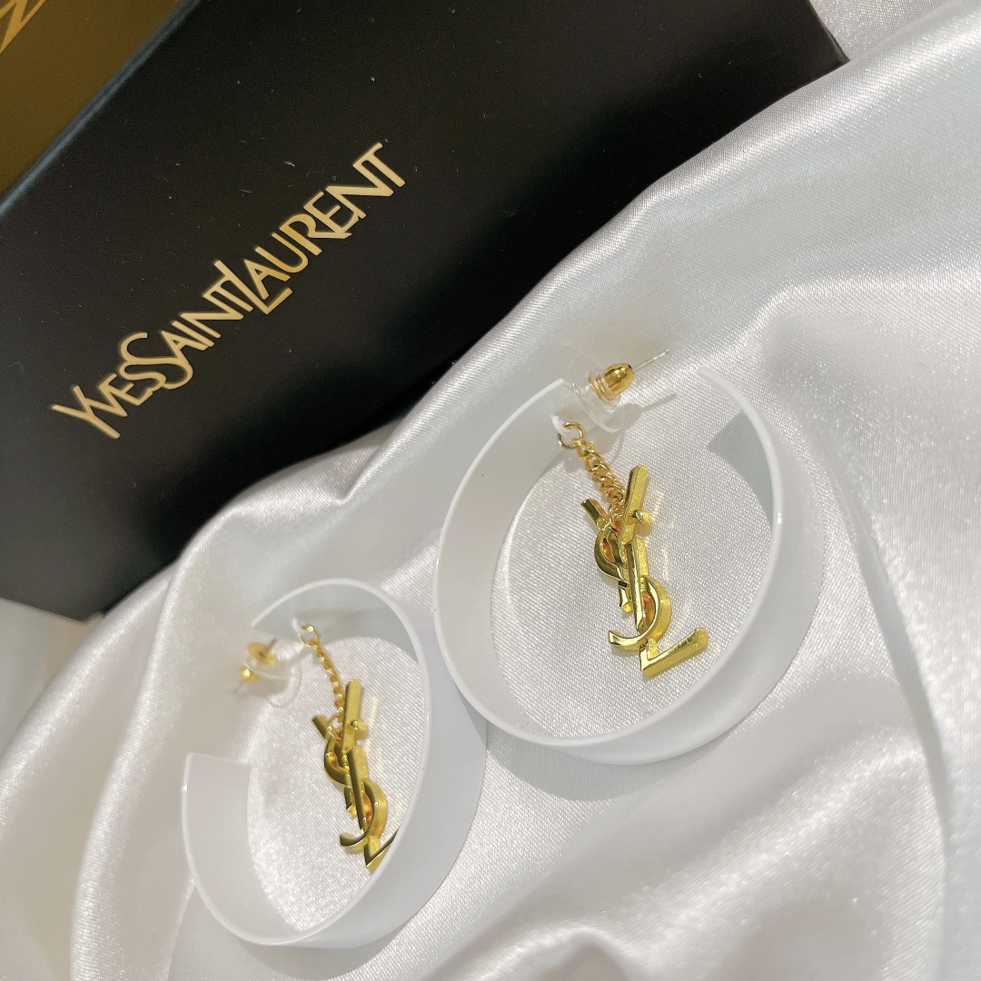 Saint Laurent YSL earrings studs