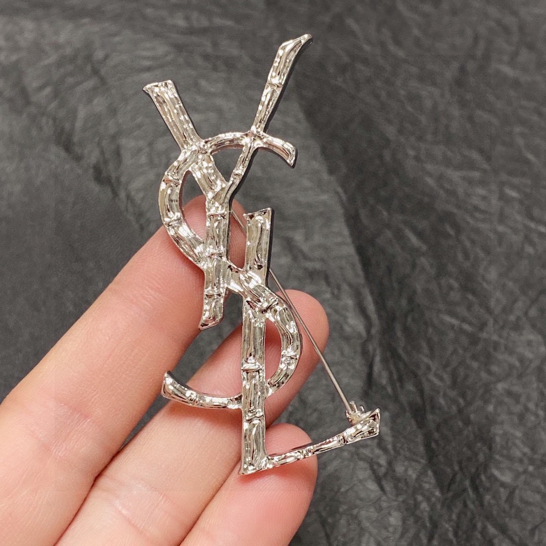 Saint Laurent YSL brooch