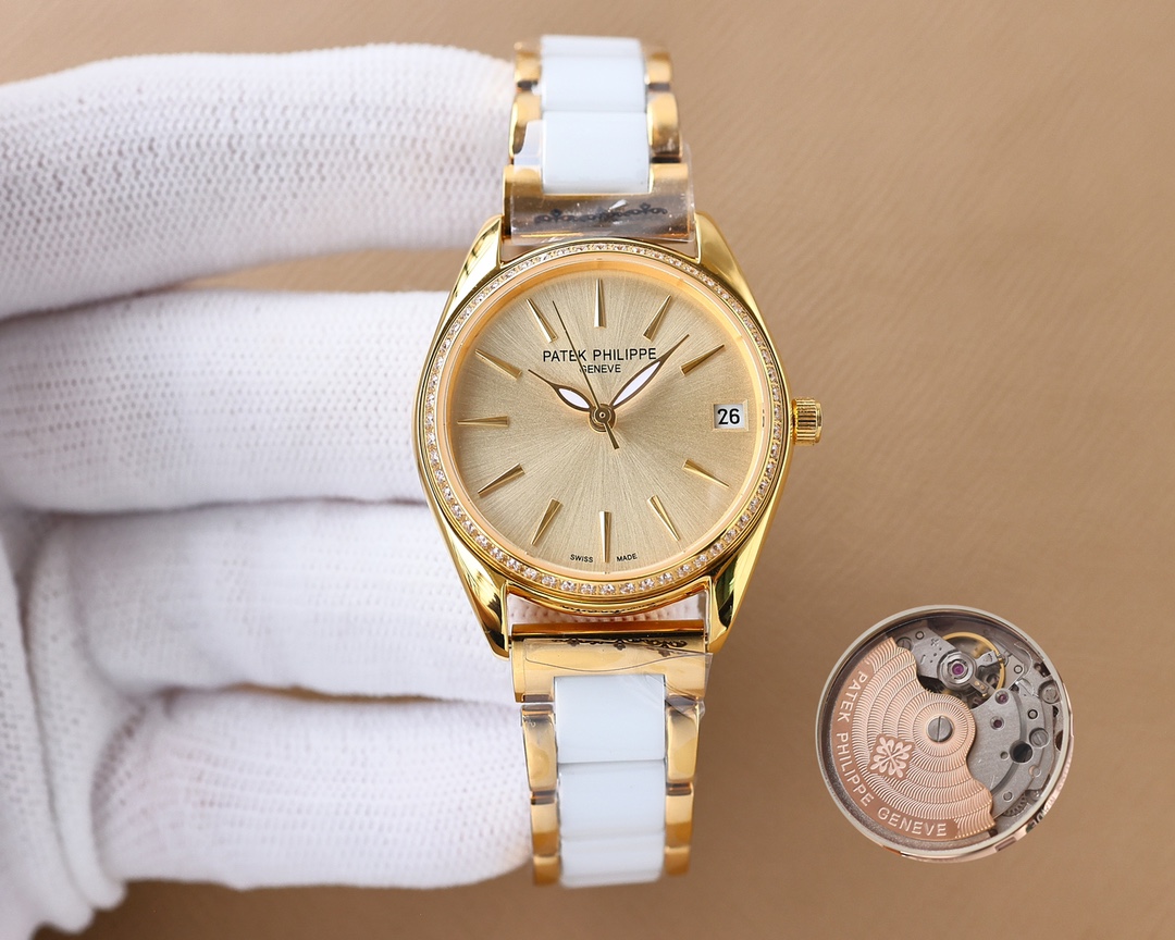 Patek Philippe V8 Edition Fashion Women's Watch Simple Three Needles