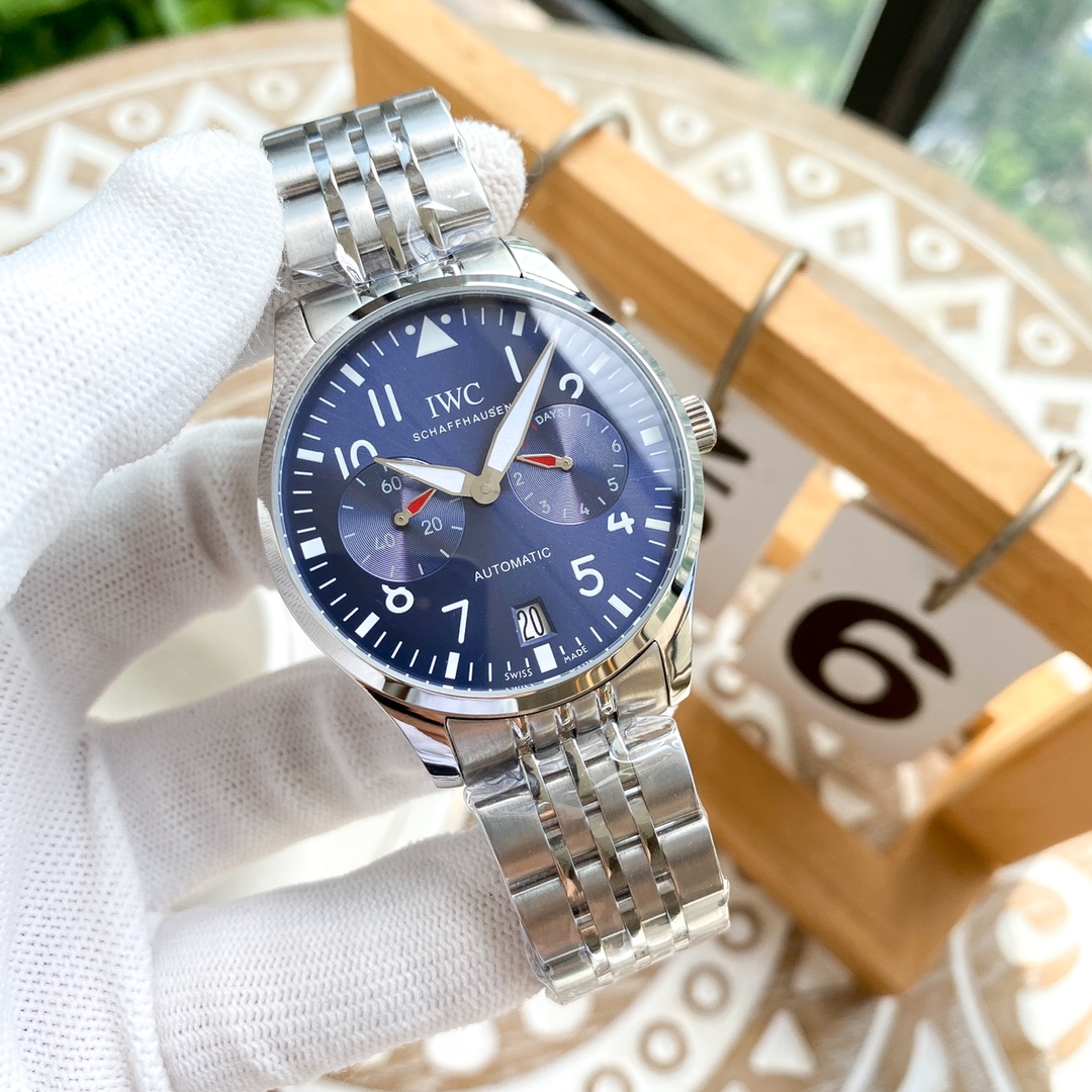 IWC- Las Vegas Roulette Top 316 stainless steel case strap with mineral super mirror