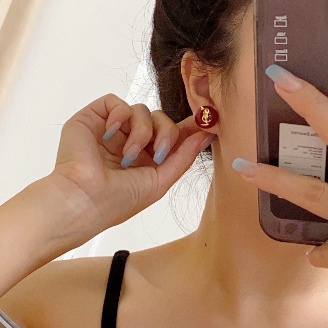 Saint Laurent YSL earrings studs