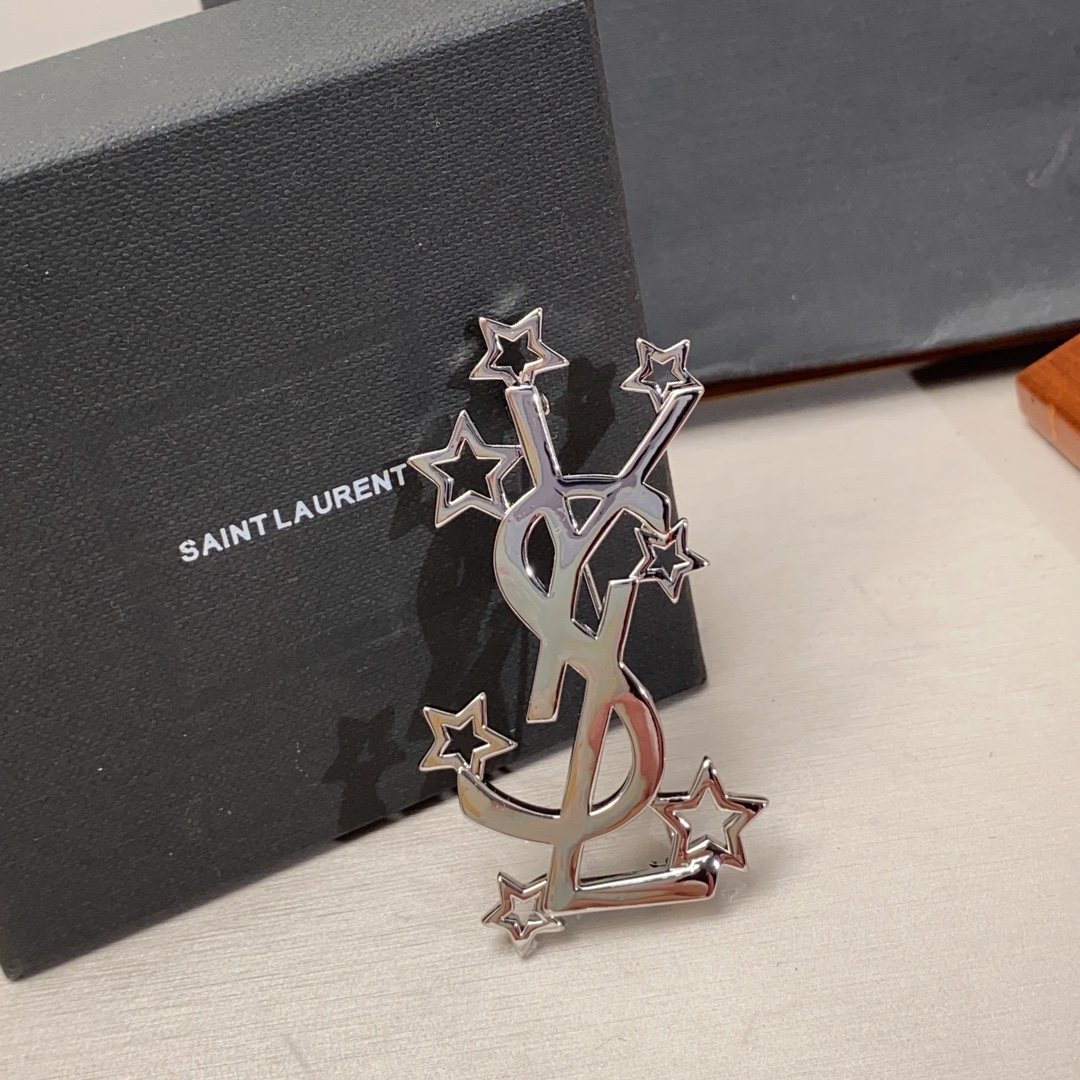 Saint Laurent YSL brooch