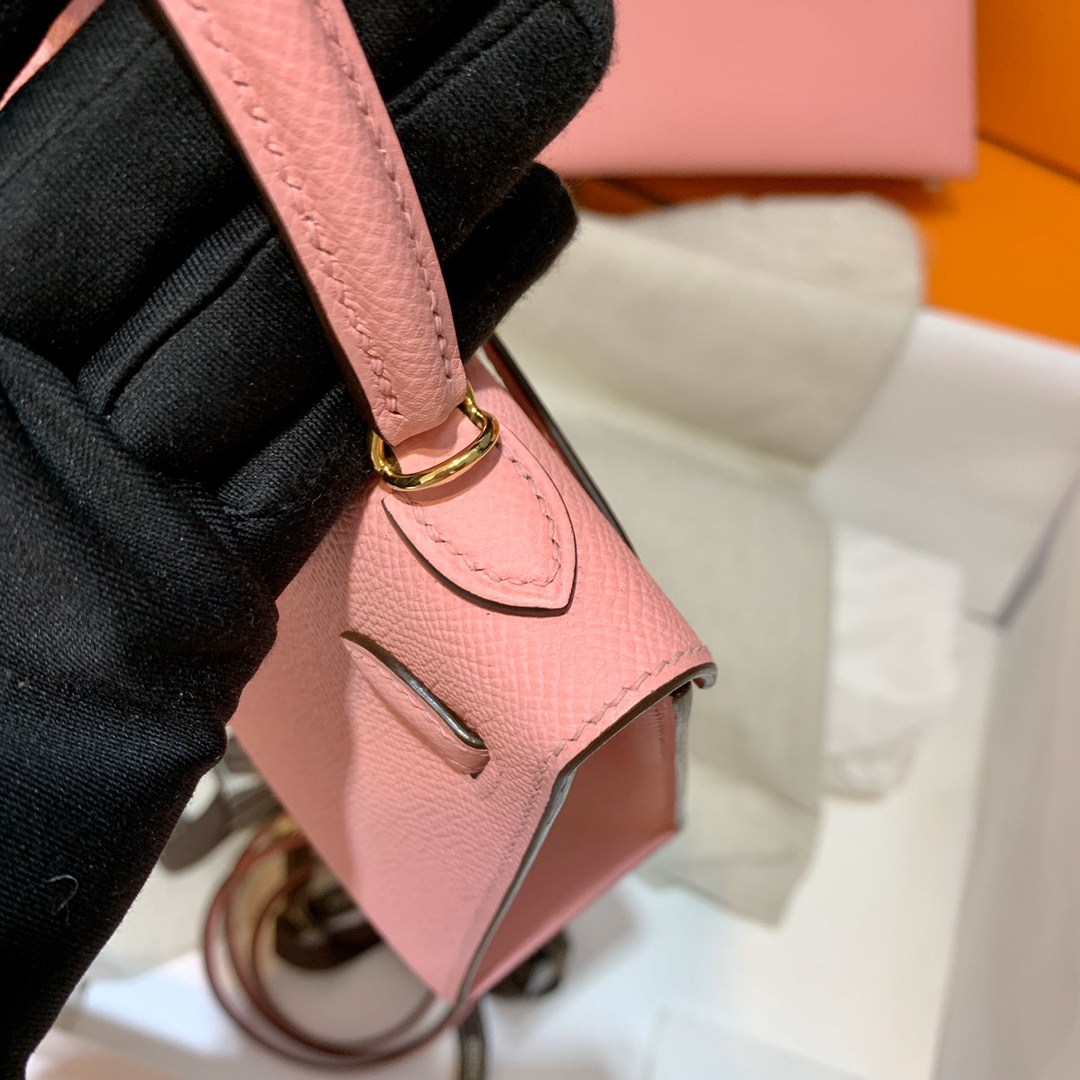 Mini 2nd generation 2nd generation 1Q milkshake powder original epsom leather gold buckle