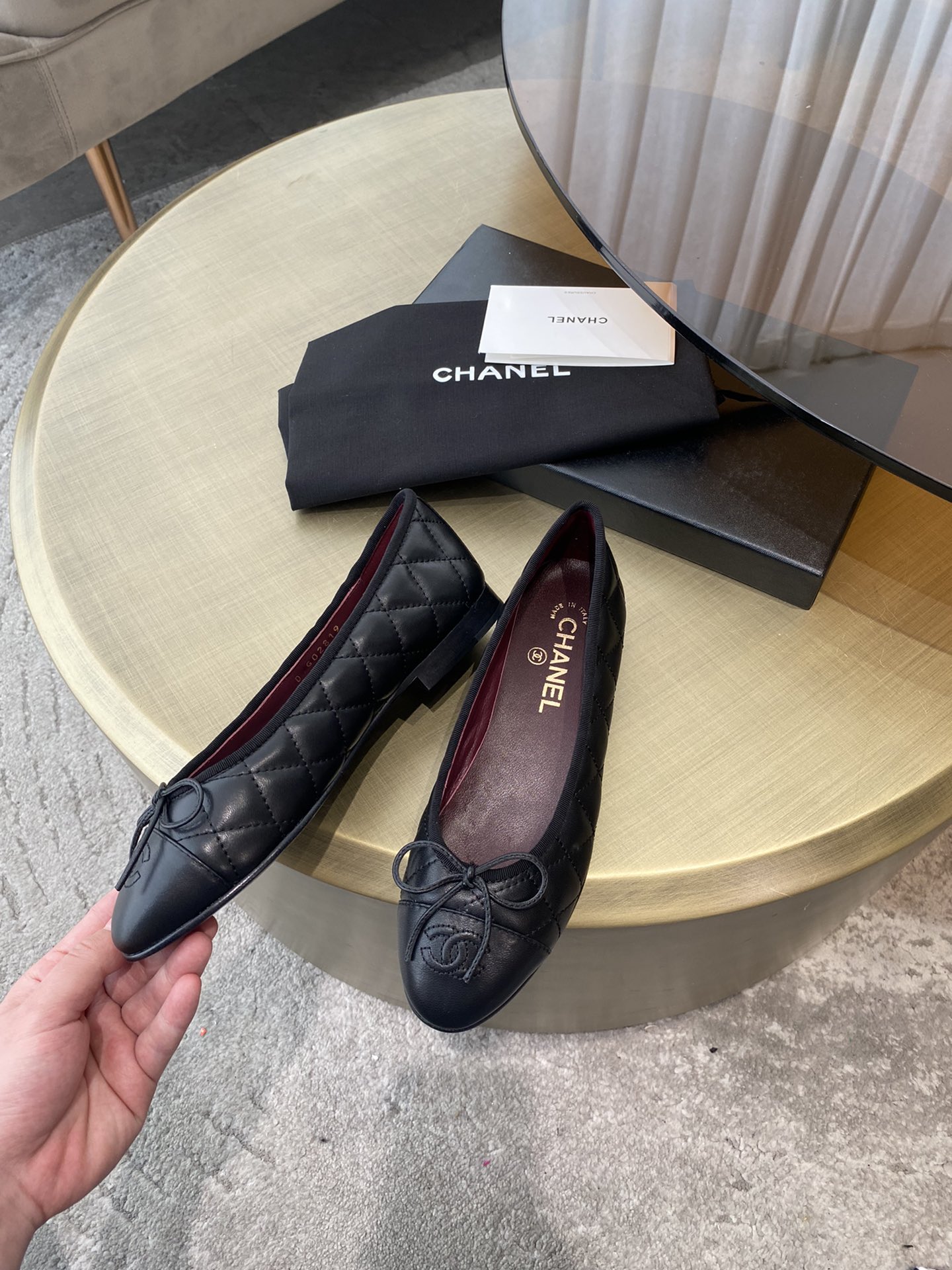 CHANEL ballet shoes Imported custom leather Italy imported leather outsole