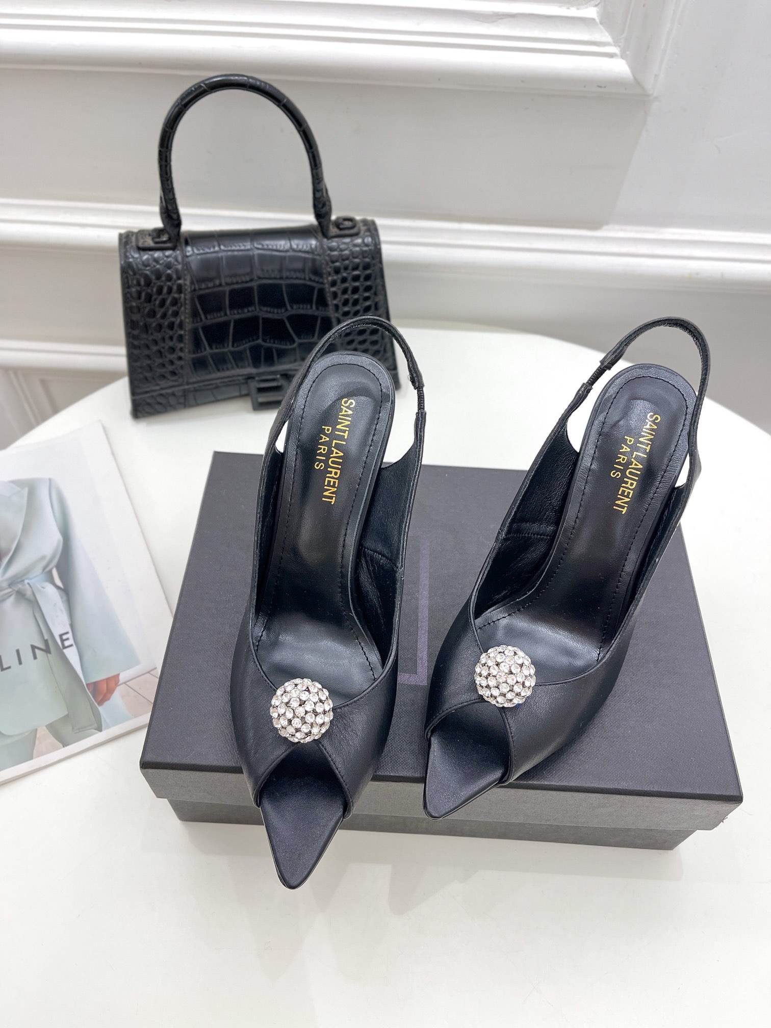 𝙎𝙖𝙞𝙣𝙩 𝙇𝙖𝙪𝙧𝙚𝙣𝙩 | 𝟐𝟎𝟐𝟏/𝐒𝐒 𝐧𝐞𝐰 YSL｜Roland 2022/fw early spring new baked high heels