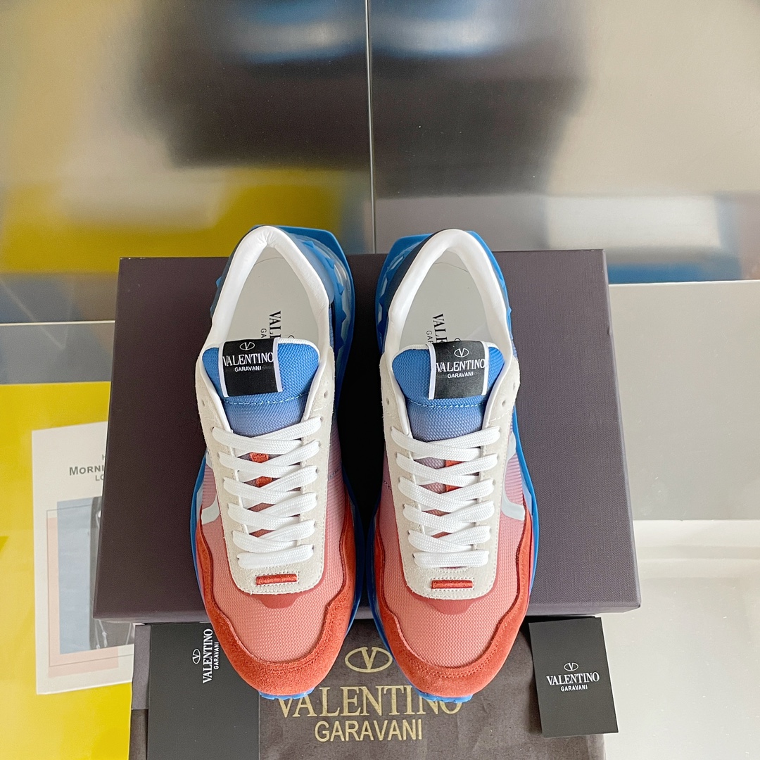 【Valentino】𝟐𝟎𝟐𝟏/𝐒𝐒 𝐧𝐞𝐰  Valentino new NETRUNNER series casual air cushion sports shoes