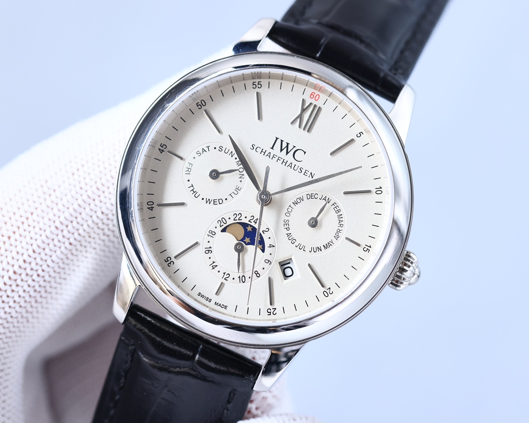 IWC- The highest version of the Portofino Multifunction Automatic with CNC grinding