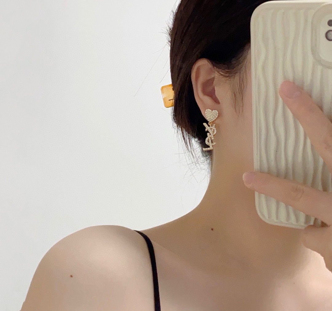 Saint Laurent YSL earrings studs