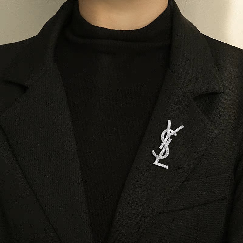 Saint Laurent YSL brooch