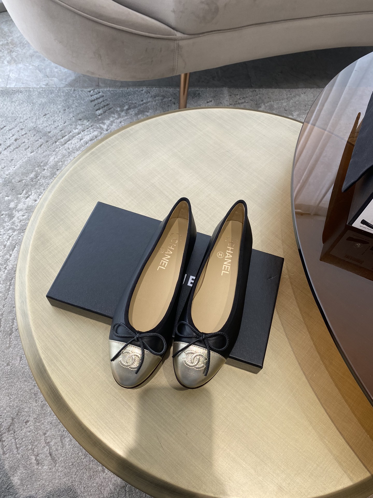 CHANEL ballet shoes Imported custom leather Italy imported leather outsole