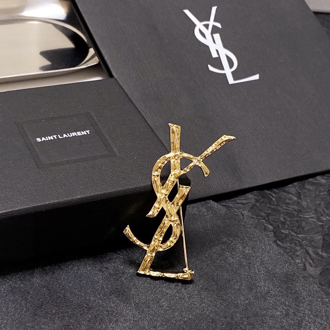 Saint Laurent YSL brooch