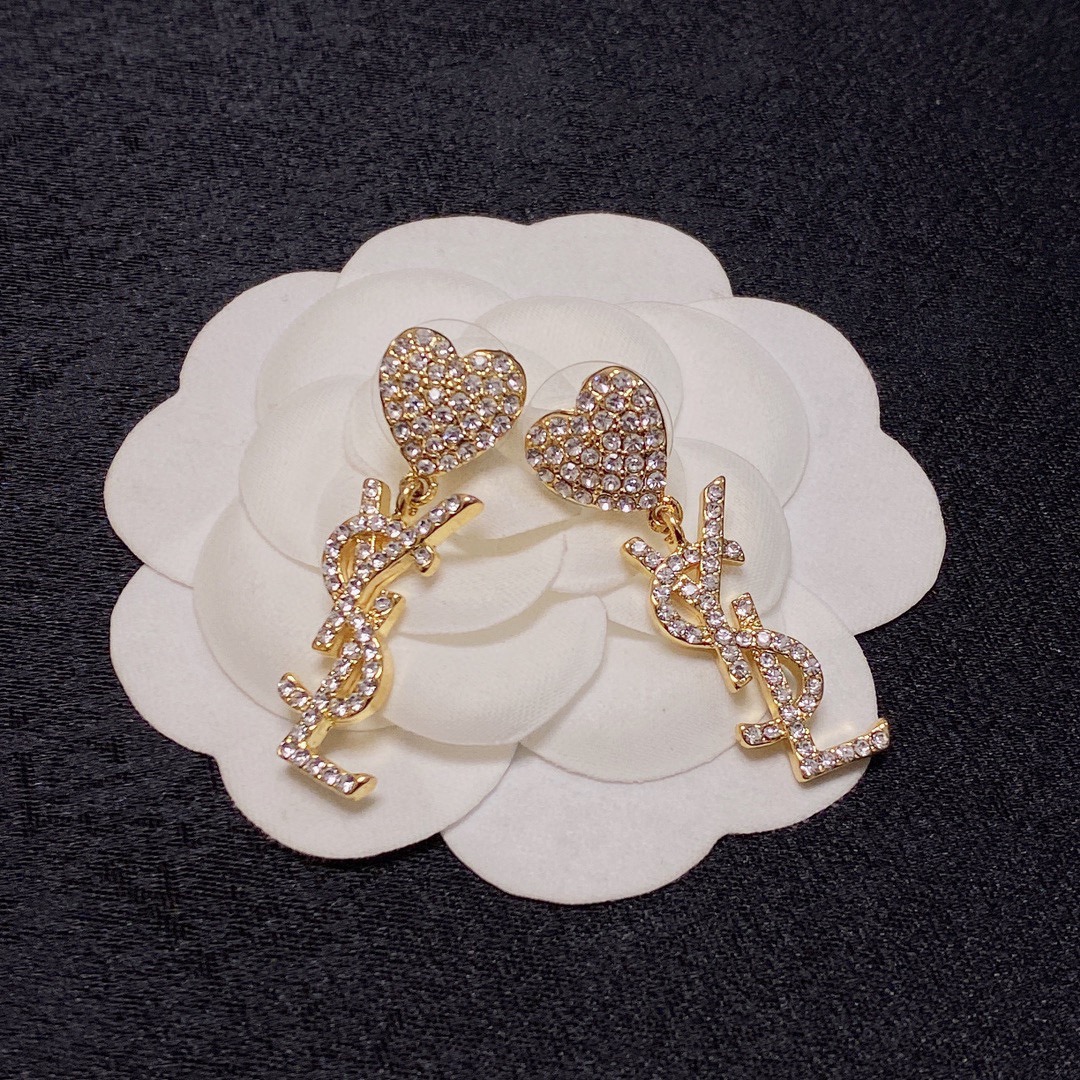 Saint Laurent YSL earrings studs