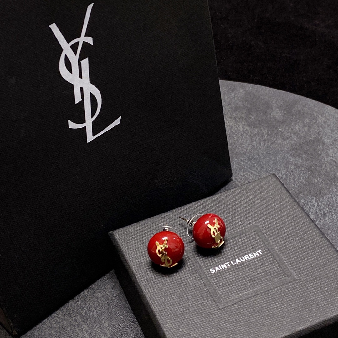 Saint Laurent YSL earrings studs