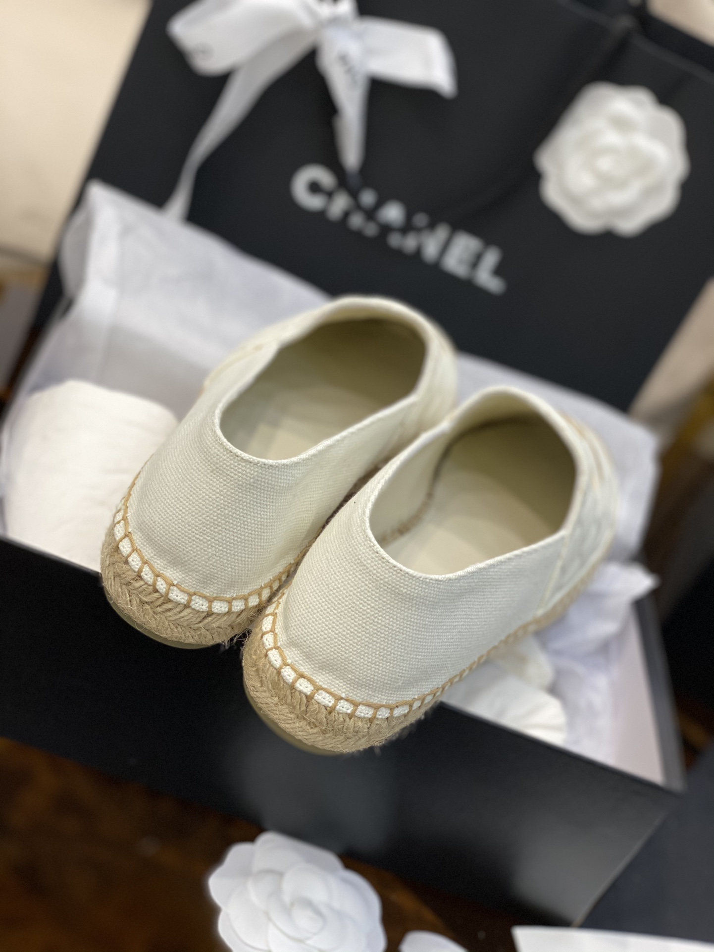 CHANEL fisherman shoes Chanel classic version of the original injection of rubber translucent rubber original color hemp sole