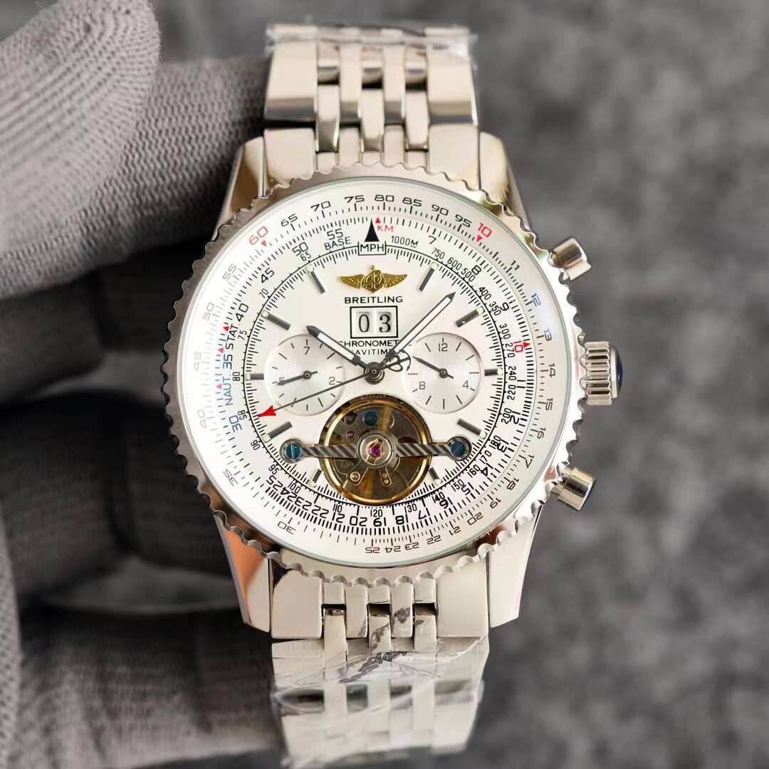 Breitling-Built-in automatic mechanical movement Classic men's watch 6 position flywheel
