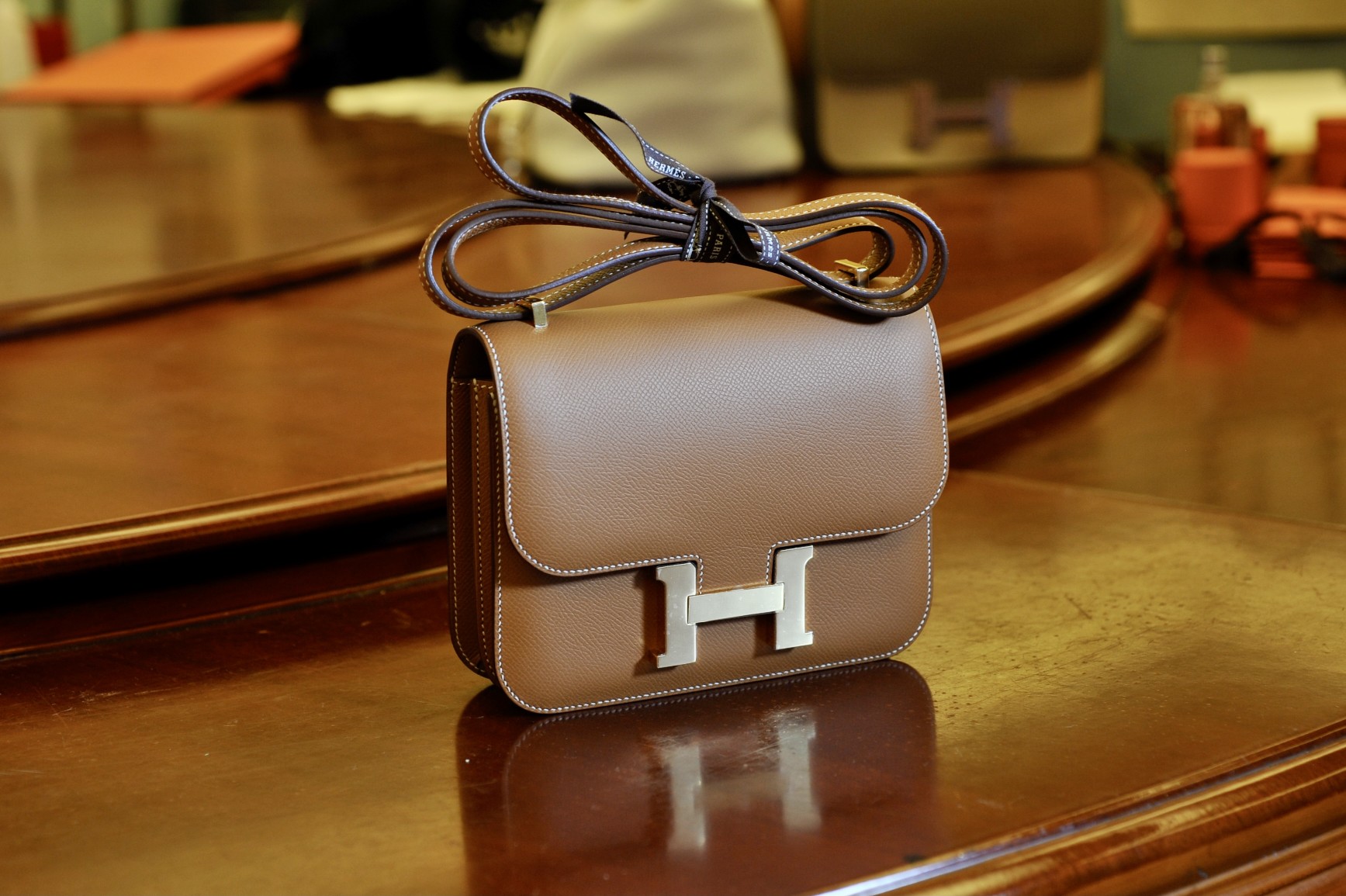 Kangkang Golden Brown 19 Elephant Gray 24 Epsom Leather