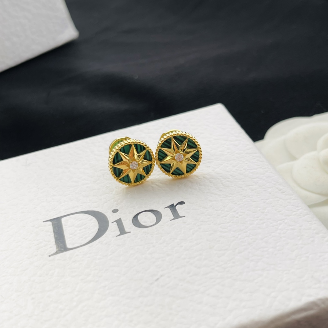 Dior stud earrings