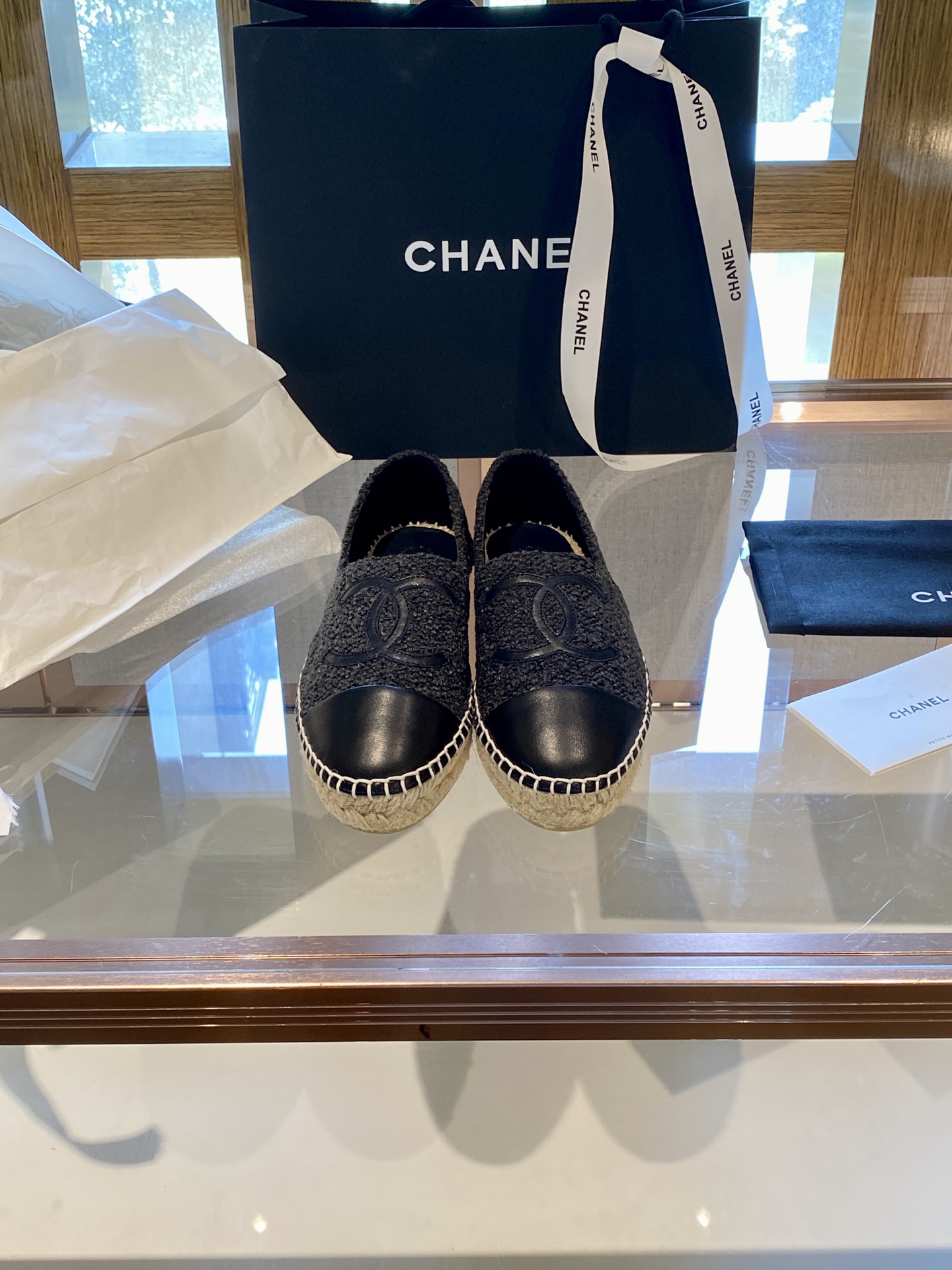 CHANEL fisherman shoes Chanel classic version of the original injection of rubber translucent rubber original color hemp sole