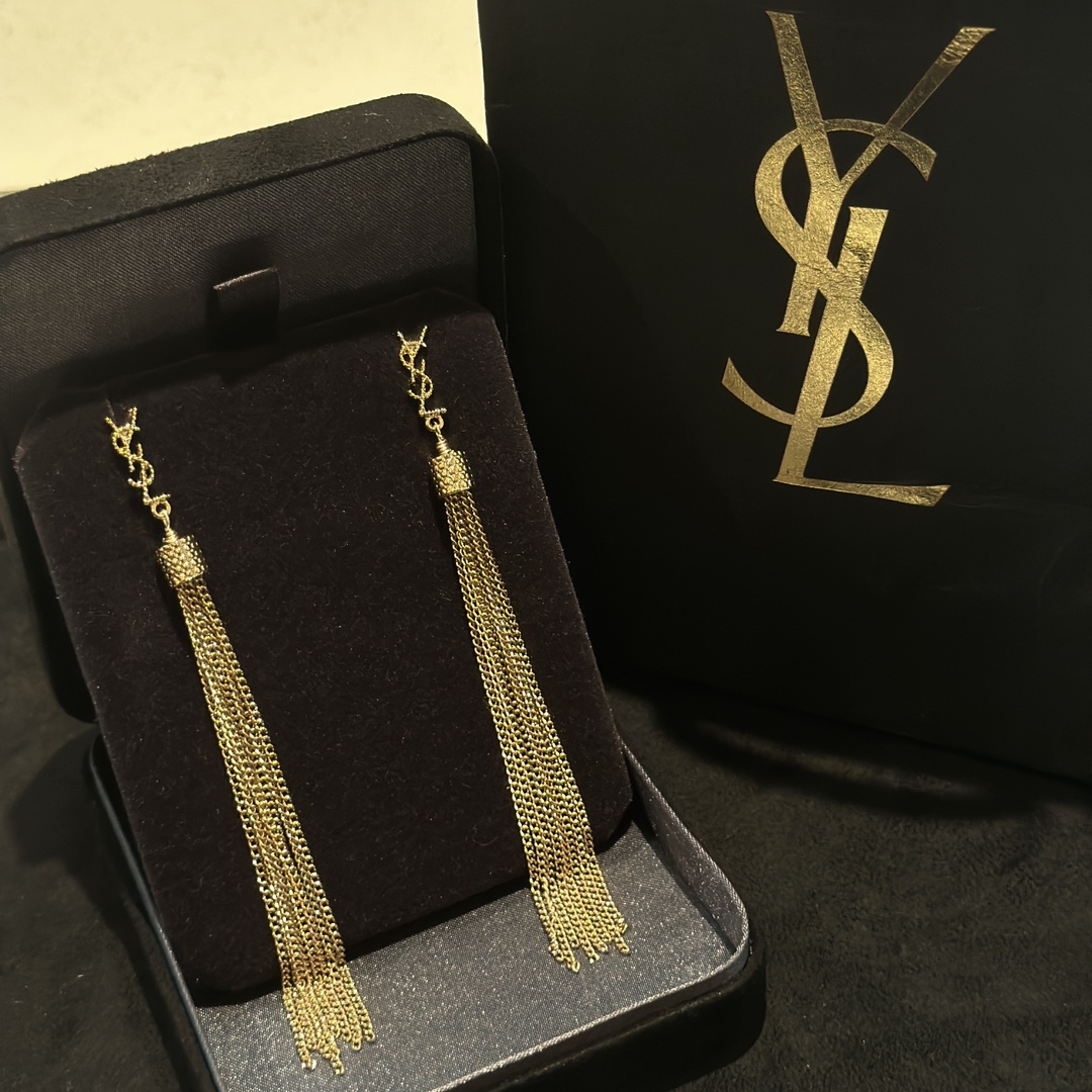 Saint Laurent YSL earrings studs