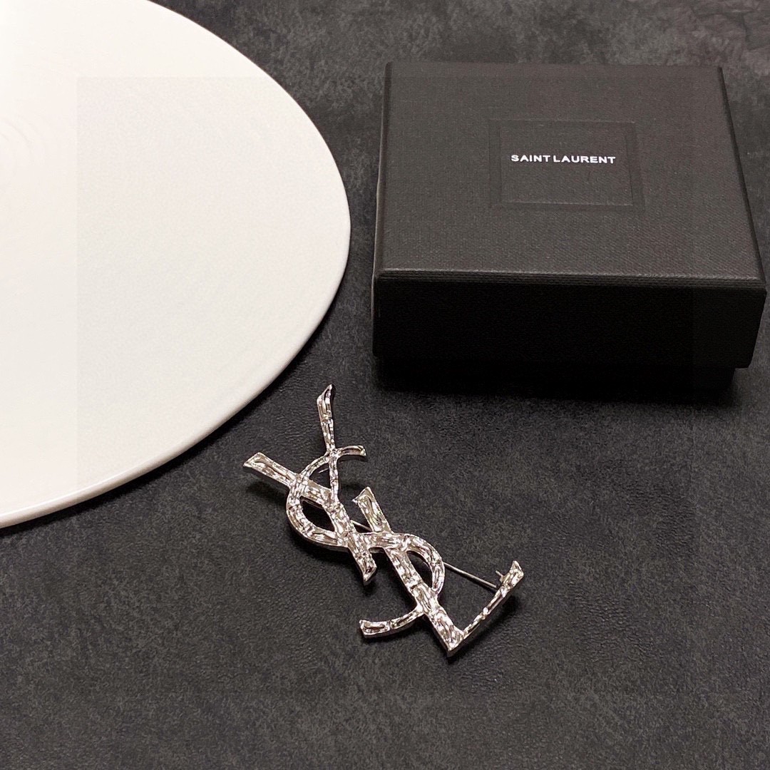 Saint Laurent YSL brooch