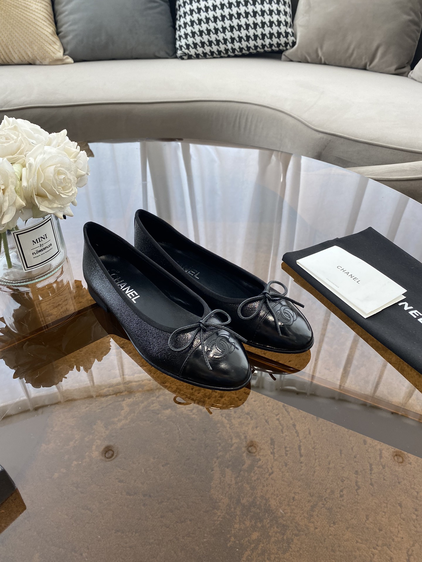 CHANEL ballet shoes Imported custom leather Italy imported leather outsole