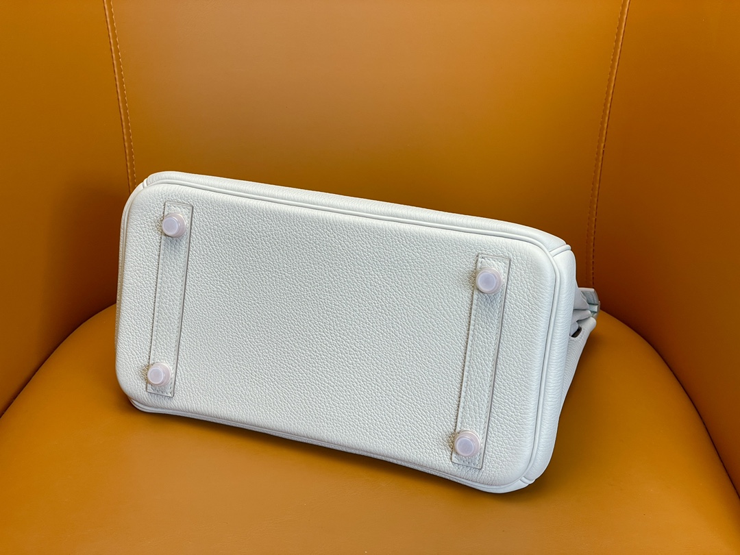 Birkin 25 Glacier White Togo Skin Rose Gold Buckle