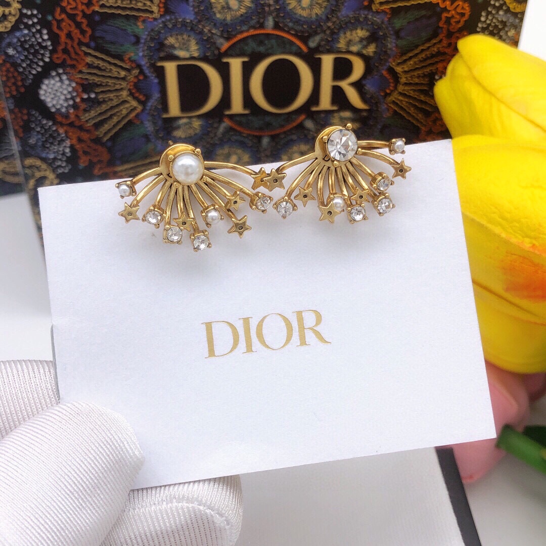 Dior stud earrings