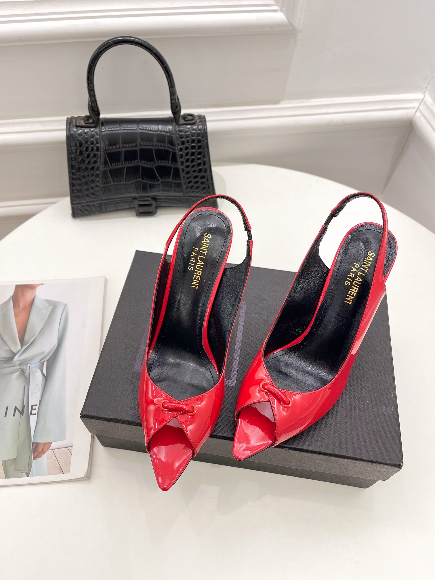 𝙎𝙖𝙞𝙣𝙩 𝙇𝙖𝙪𝙧𝙚𝙣𝙩 | 𝟐𝟎𝟐𝟏/𝐒𝐒 𝐧𝐞𝐰 YSL｜Roland 2022/fw early spring new baked high heels