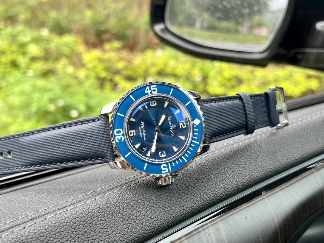 Blancpain-Tw Manufacture Blancpain Fifty Fathoms 16 stainless steel metal case with sapphire bezel mirror