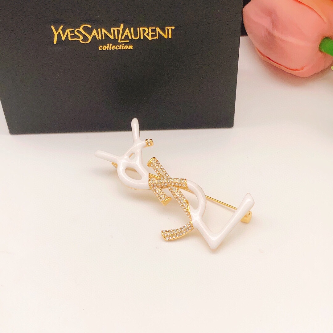 Saint Laurent YSL brooch