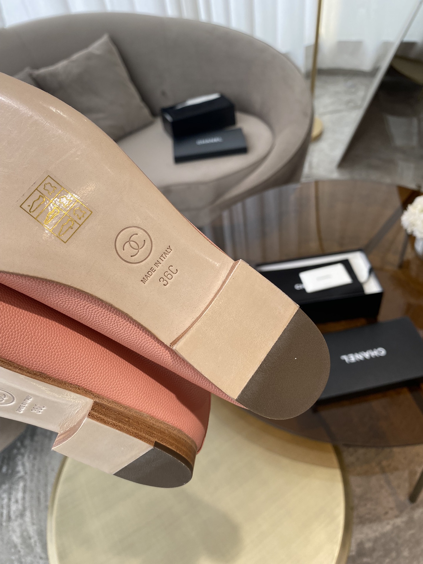 CHANEL ballet shoes Imported custom leather Italy imported leather outsole