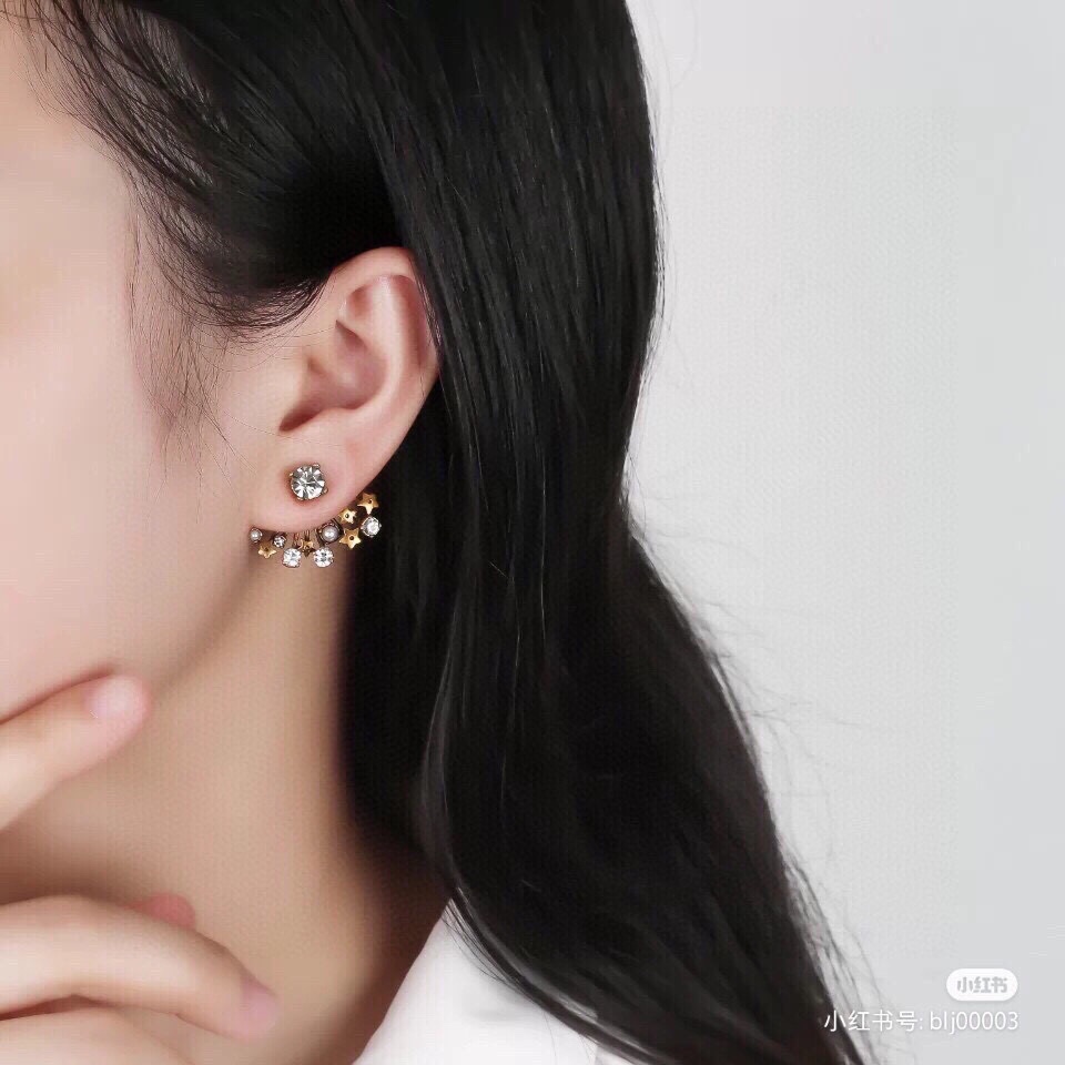 Dior stud earrings