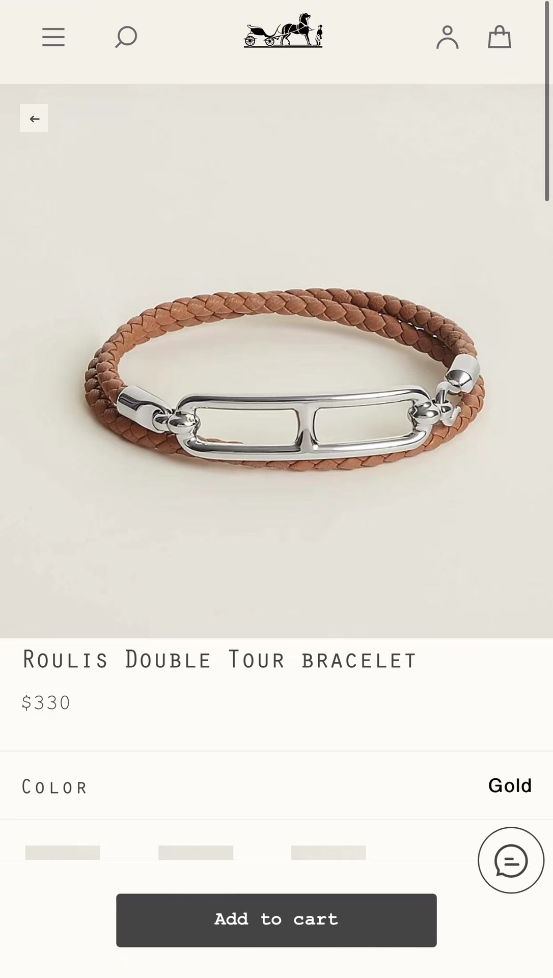 Hermes bracelet