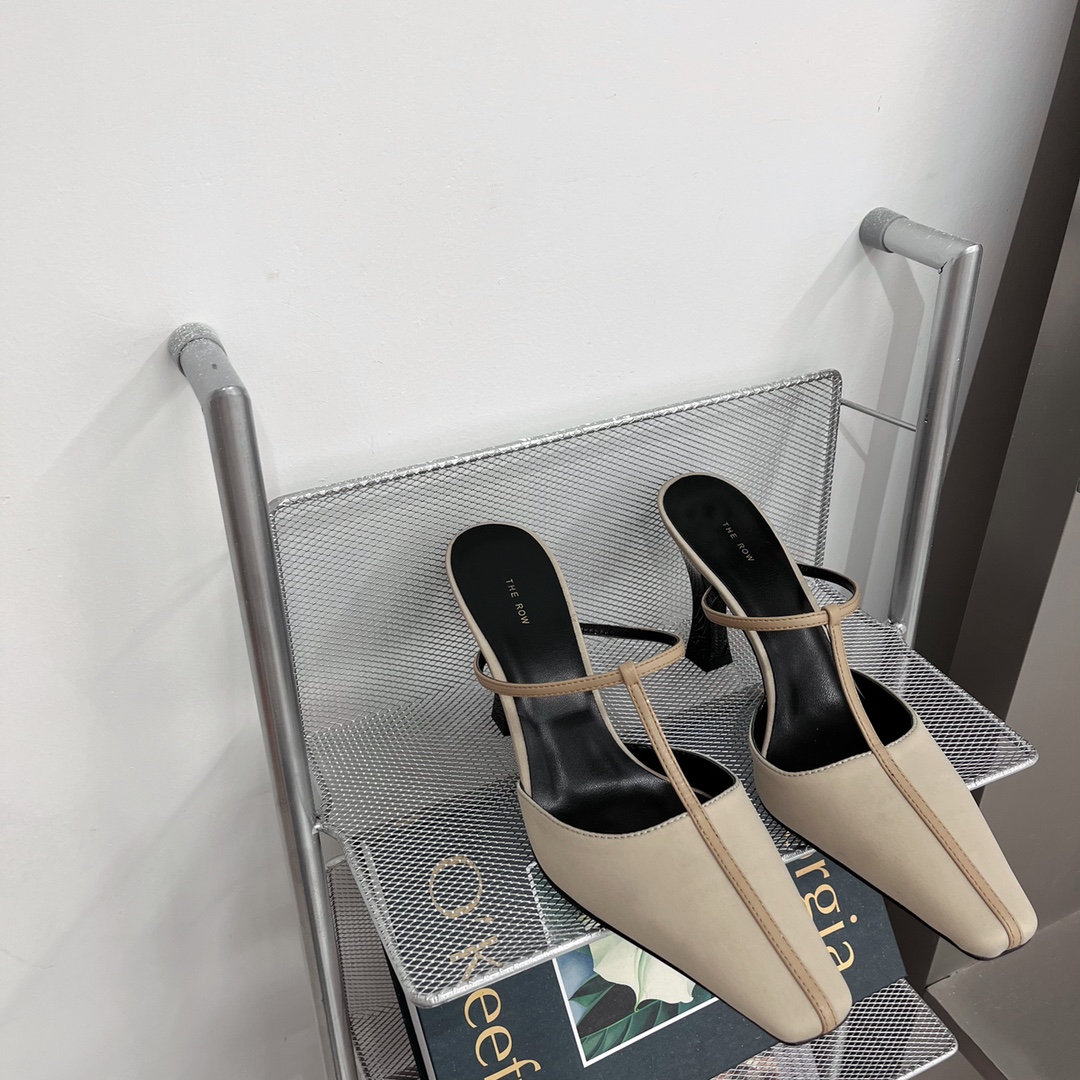 𝐓𝐇𝐄 𝐑𝐎𝐖｜𝟐𝟎𝟐𝟐/𝐒𝐒 𝐧𝐞𝐰 new model the row 2022/fw retro minimalist wrap toe heels