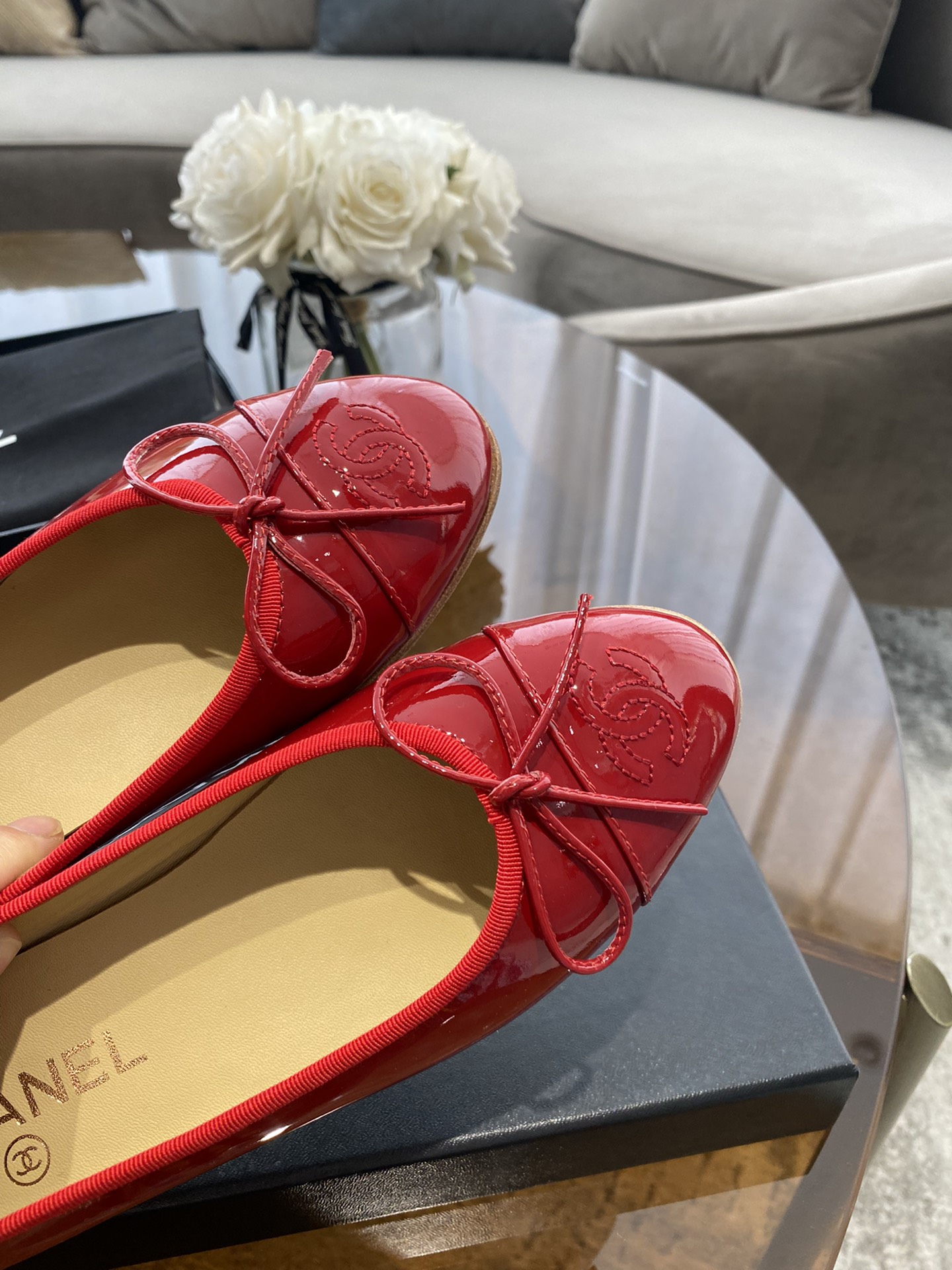 CHANEL ballet shoes Imported custom leather Italy imported leather outsole