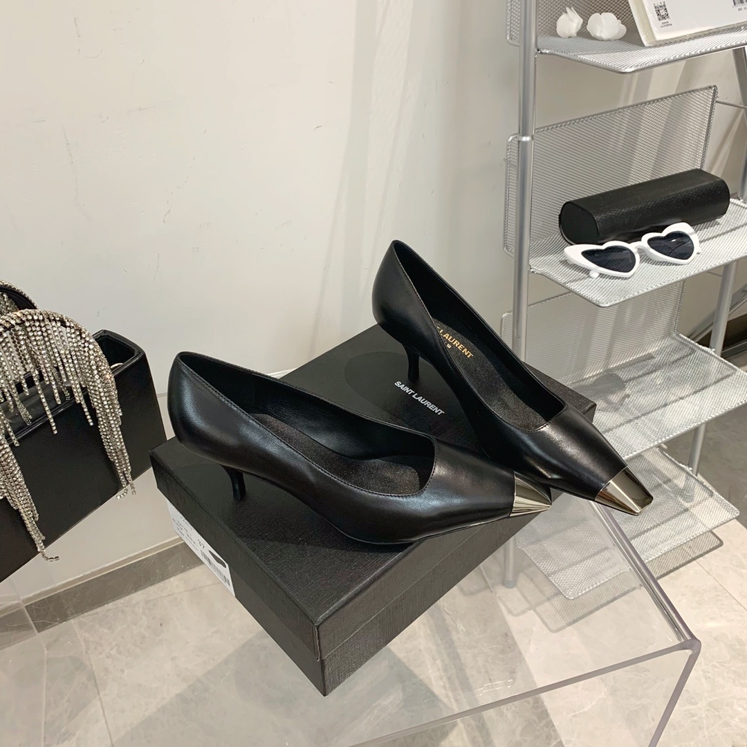 𝙎𝙖𝙞𝙣𝙩 𝙇𝙖𝙪𝙧𝙚𝙣𝙩 | 𝟐𝟎𝟐𝟐/𝐒𝐒 𝐧𝐞𝐰 YSL｜Saint Laurent Metal Toe Series Italian Leather Outsole