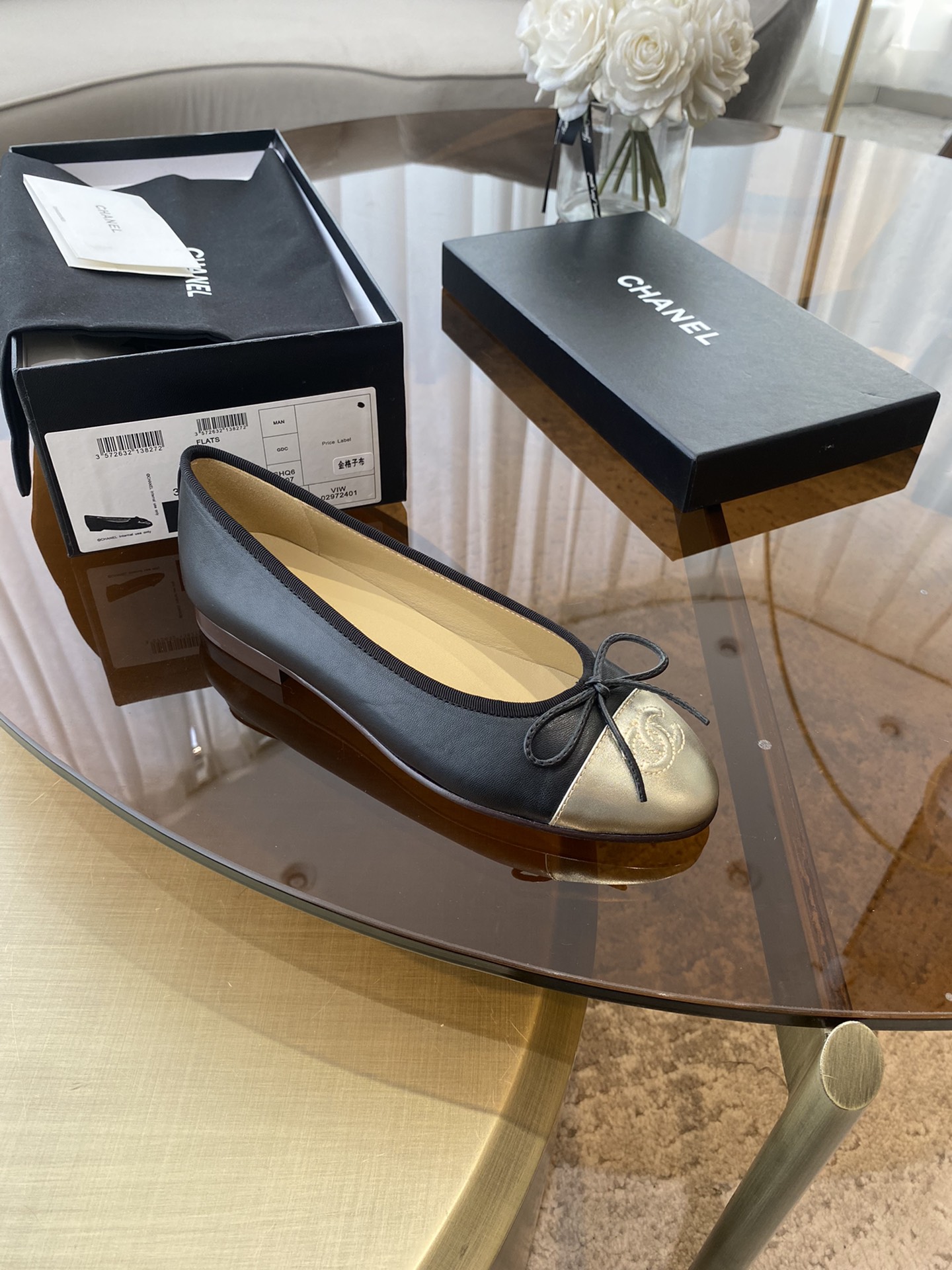 CHANEL ballet shoes Imported custom leather Italy imported leather outsole