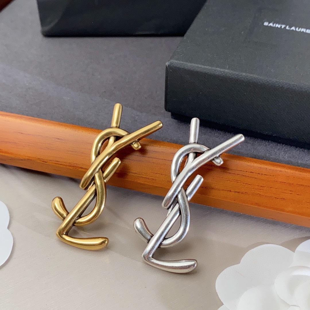 Saint Laurent YSL brooch