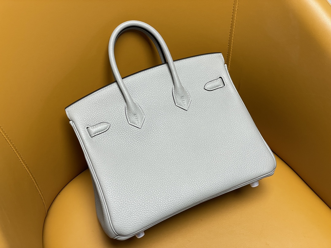 Birkin25 Glacier Blue Togo Leather Silver Buckle