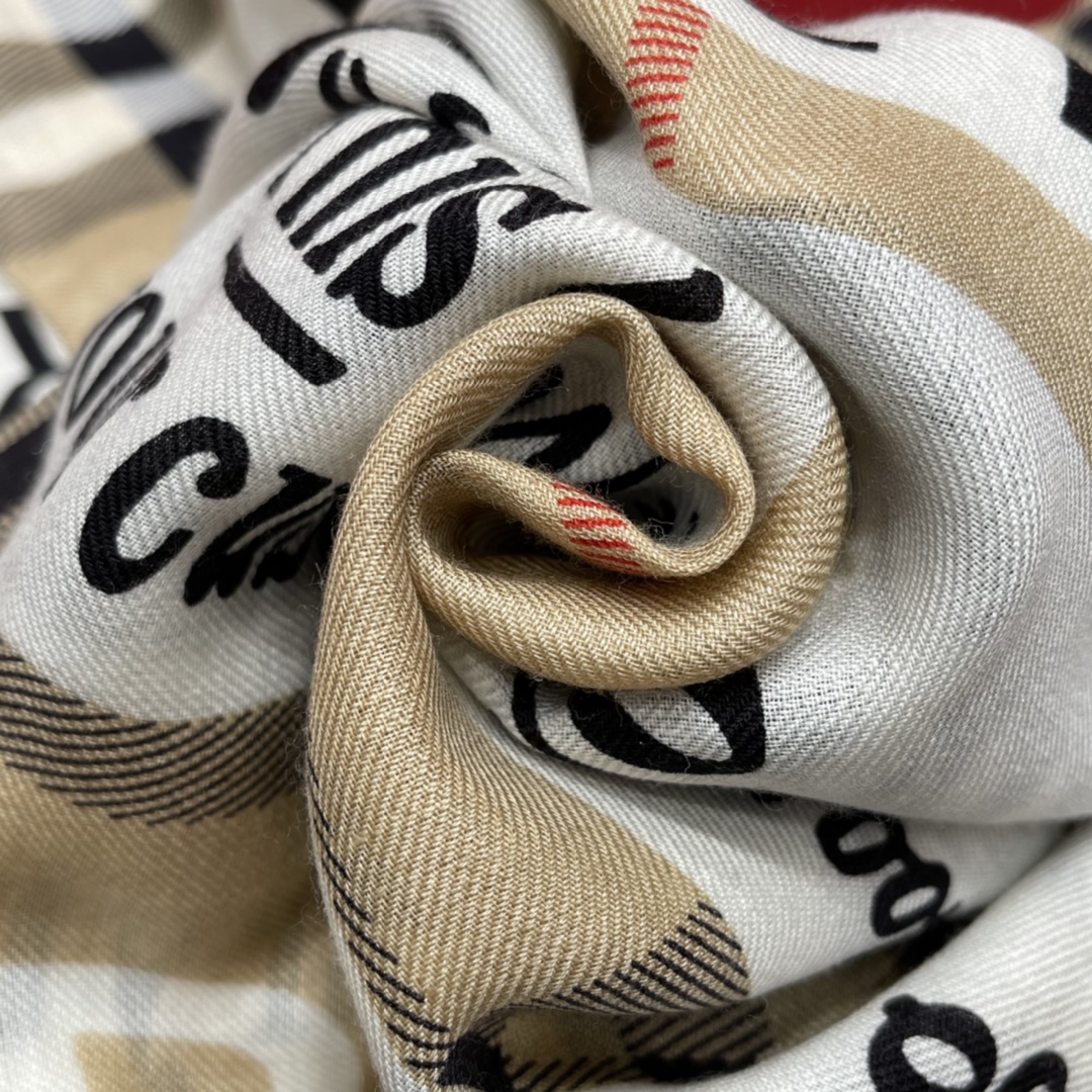 Burberry iconic badge shawl neck dual-use 70% wool ➕ 30% mulberry silk