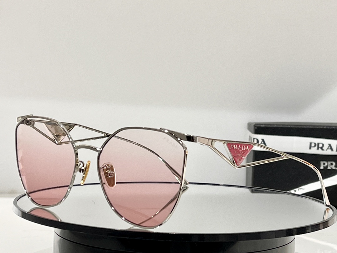 Prada Sunglasses with Symbole Triangle and Logo SPR50