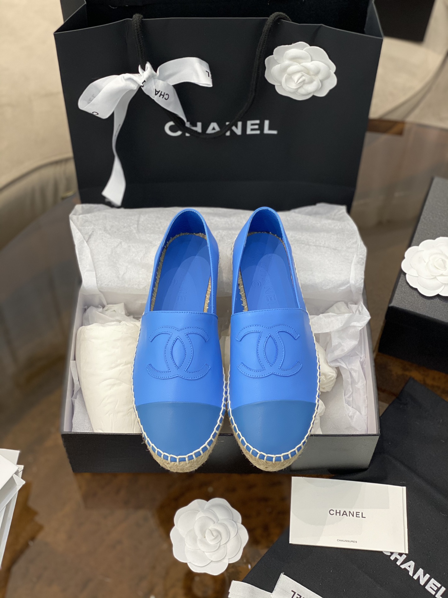 CHANEL fisherman shoes Chanel classic version of the original injection of rubber translucent rubber original color hemp sole